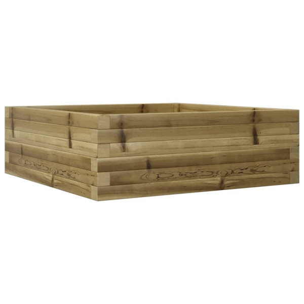 Jardinera de madera de pino impregnada 70x70x23 cm M 2