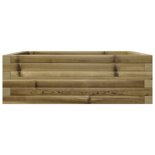 Jardinera de madera de pino impregnada 70x70x23 cm M 5