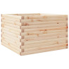 Jardinera de madera maciza de pino 70x70x45.5 cm 2