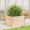 Jardinera de madera maciza de pino 70x70x45.5 cm 3