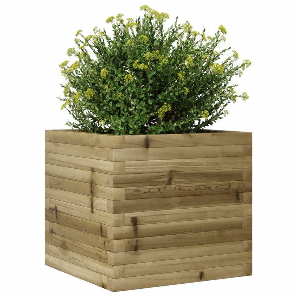 Jardinera de madera de pino impregnada 50x50x45.5 cm M 4
