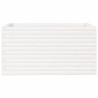 Jardinera de madera maciza de pino blanco 90x60x45.5 cm 5