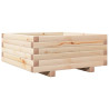 Jardinera de madera maciza de pino 60x60x26.5 cm 2