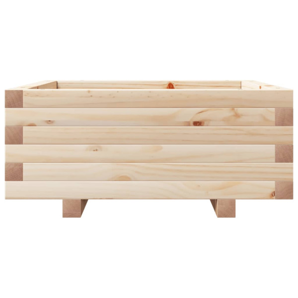 Jardinera de madera maciza de pino 60x60x26.5 cm M 5
