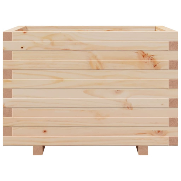 Jardinera de madera maciza de pino 70x70x49.5 cm M 5