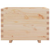Jardinera de madera maciza de pino 70x70x49.5 cm 5