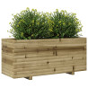 Jardinera madera de pino impregnada 110x40x49.5 cm 4