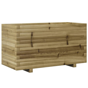 Jardinera madera de pino impregnada 90x40x49.5 cm H