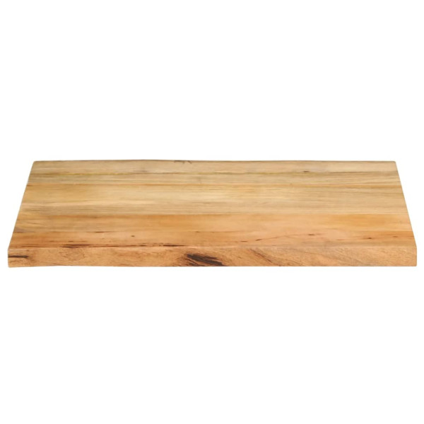 Tablero de mesa borde natural madera maciza mango 90x60x2.5 cm M 3