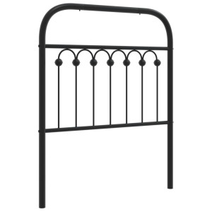 Cabeceira de cama 80 cm metal preto H