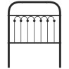 Cabecero de metal negro 80 cm 4