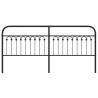 Cabeceira de cama 200 cm metal preto 4