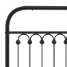 Cabeceira de cama 200 cm metal preto 5