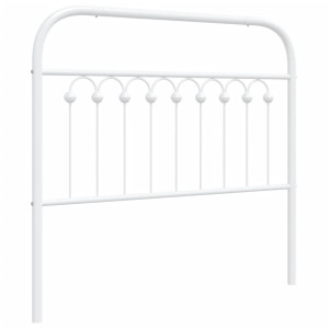 Cabeceira de cama 100 cm metal branco H