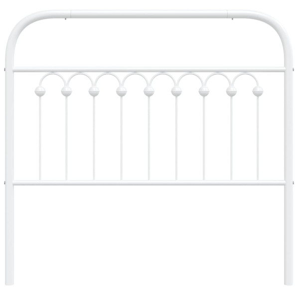 Cabecero de metal blanco 100 cm M 4