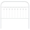 Cabeceira de cama 100 cm metal branco 4