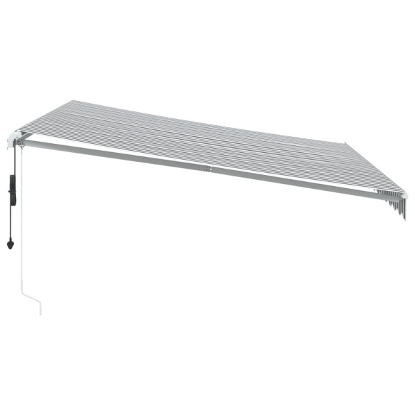 Toldo retrátil automático 400x300 cm antracite e branco M 4