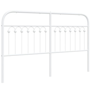 Cabeceira de cama 160 cm metal branco H