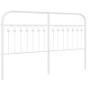 Cabeceira de cama 160 cm metal branco 2