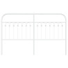 Cabeceira de cama 160 cm metal branco 4