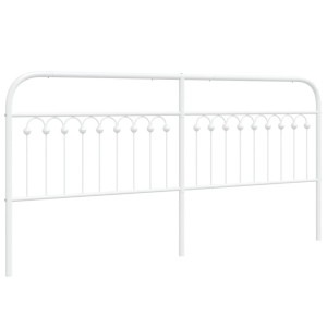 Cabecero de metal blanco 193 cm H