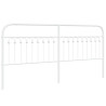 Cabecero de metal blanco 193 cm 2