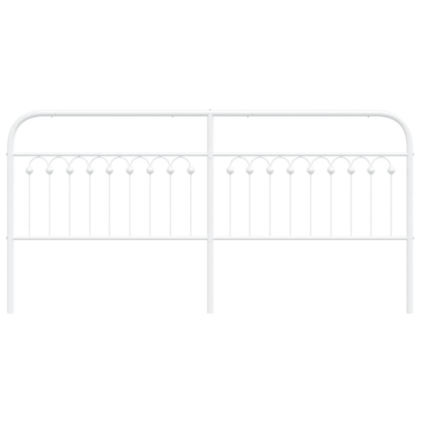 Cabeceira de cama 193 cm metal branco M 4