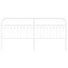 Cabeceira de cama 193 cm metal branco 4