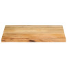 Tablero de mesa borde natural madera maciza mango 70x60x2.5 cm 3