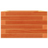 Jardinera de madera maciza de pino marrón cera 40x40x23 cm 5