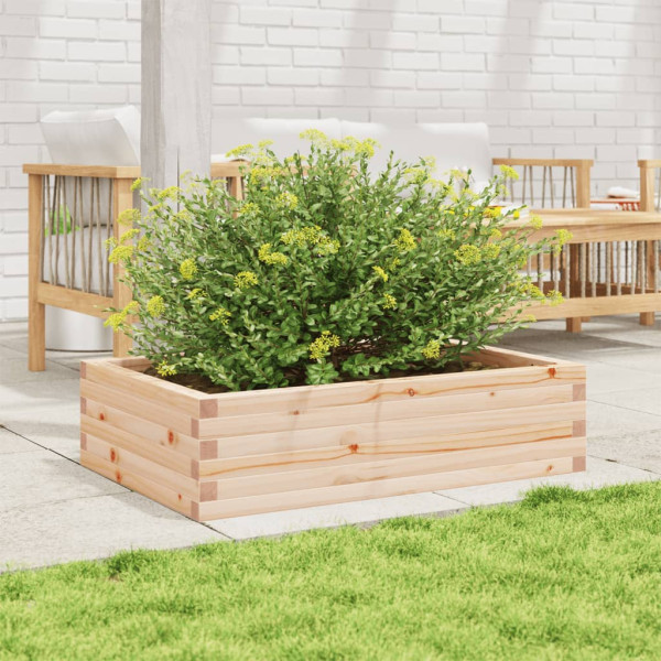 Jardinera de madera maciza de pino 90x60x23 cm M 3