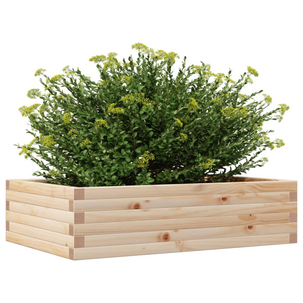Jardinera de madera maciza de pino 90x60x23 cm M 4
