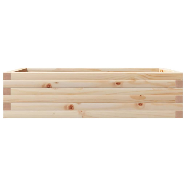 Jardinera de madera maciza de pino 90x60x23 cm M 5