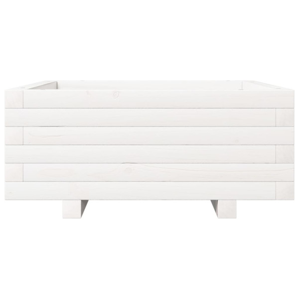 Jardinera de madera maciza de pino blanco 60x60x26.5 cm M 5