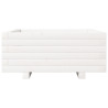Jardinera de madera maciza de pino blanco 60x60x26.5 cm 5
