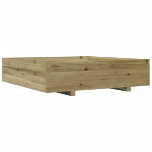 Jardinera de madera de pino impregnada 100x100x26.5 cm H