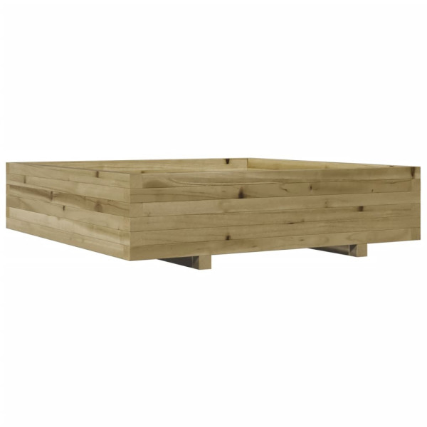 Jardinera de madera de pino impregnada 100x100x26.5 cm M 2