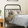 Cabeceira de cama 75 cm metal preto 1