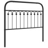 Cabeceira de cama 107 cm metal preto 2