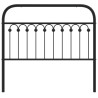 Cabeceira de cama 107 cm metal preto 4