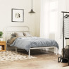 Cabeceira de cama 107 cm metal branco 3