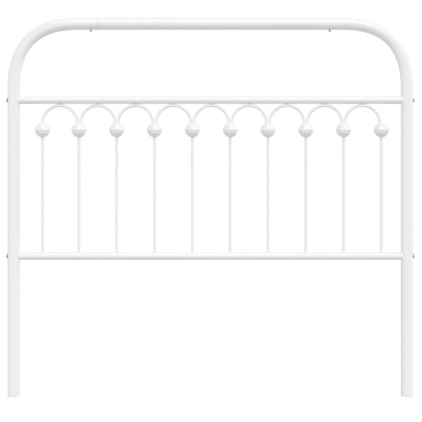 Cabeceira de cama 107 cm metal branco M 4
