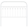 Cabecero de metal blanco 107 cm 4
