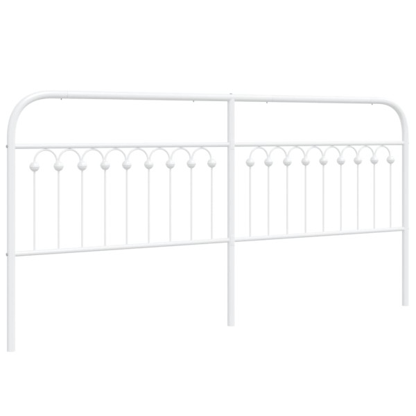 Cabeceira de cama 200 cm metal branco M 2