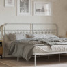 Cabecero de metal blanco 180 cm 1