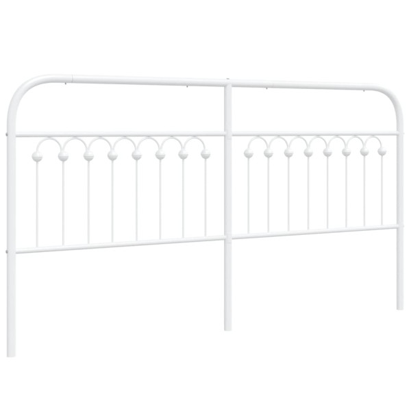 Cabecero de metal blanco 180 cm M 2