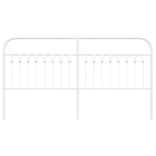Cabeceira de cama 180 cm metal branco M 5