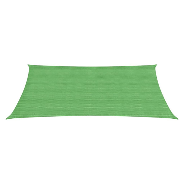 Para-sol estilo vela 160 g/m² 3.5x5 m PEAD verde-claro M 2