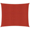 Toldo de vela HDPE rojo 160 g/m² 2x2 m 1