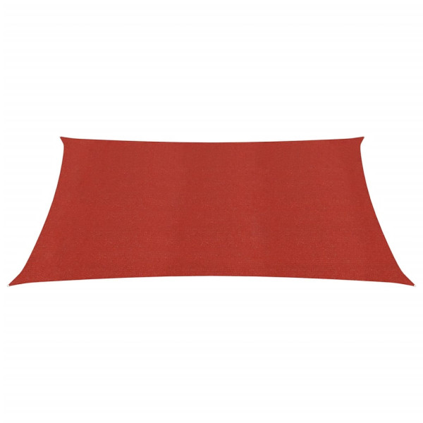 Toldo de vela HDPE rojo 160 g/m² 2x2 m M 2